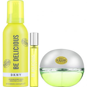 Набор DKNY Be Delicious 100ml (парфюмерная вода) + 15ml (парфюмерная вода) + 150ml (гель для душа)